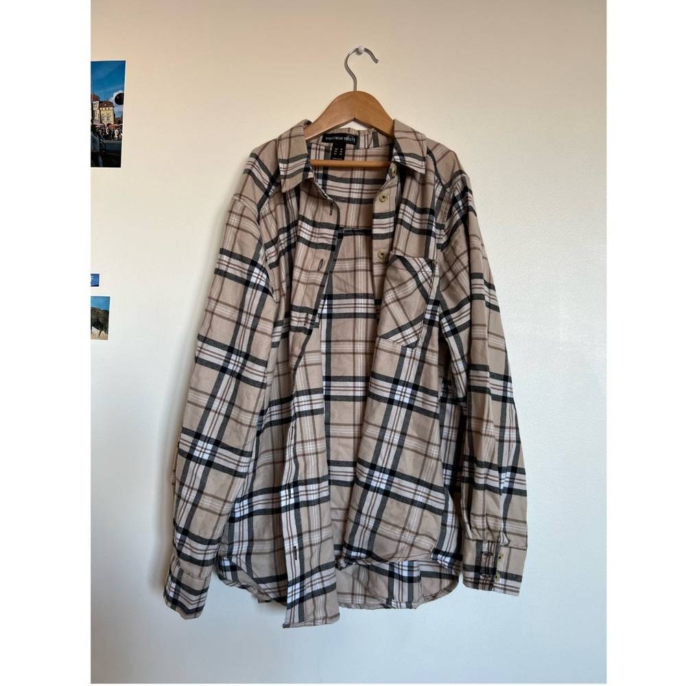 SET OF TWO Flannel Tops